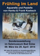 Plakat für die Ausstellung von Hanka & Frank Koebsch in Bad Sülze